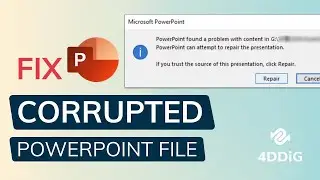 How to Repair Corrupted PowerPoint Files | Fix PowerPoint Found a Problem with Content in PPTX