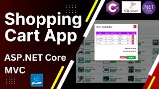 Creating Shopping Cart Application in ASP.NET Core MVC | EF Code First | MSSQL