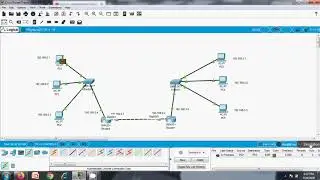 Cisco Packet Tracer: Internet working example with three routers