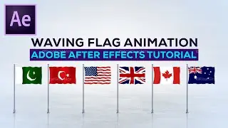 How to make waving flag Animation in Adobe After Effects | Ae Tutorial