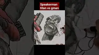 Drawing speakerman Titan vs G man toilet in skibidi toilet 73 #dafugboom #drawingskibiditoilet