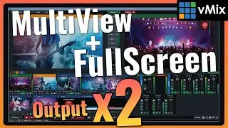 Output ❌ 2️⃣  MULTIVIEW + FULLSCREEN ► CONFIGURAR Multiview y Segunda Pantalla Tutorial Español Vmix