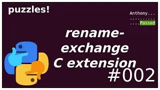 python C extension package: rename-exchange (puzzle #002)