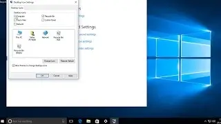 Windows 10 - How to restore missing desktop icons