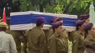 Funeral in Tel Aviv for one of five Israeli hostages whose bodies were recovered in Gaza