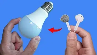 Once You Learn This Trick, You'll Never Throw An Earphone In The Trash Again! How To Fix LED Bulb!