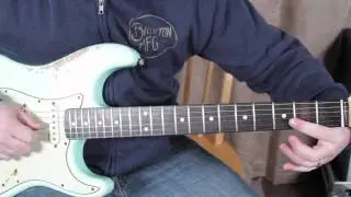 Stevie Ray Vaughan Style Blues guitar lesson - Mary Had a Little Lamb SRV style - fender strat