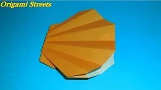 How to make a seashell vector of paper. Origami shell vector