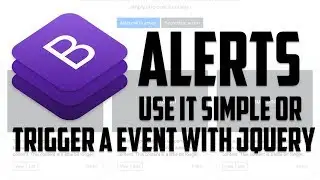 Bootstrap 4.1 - Alerts use it simple or trigger a event with jQuery