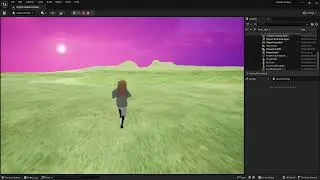 UE 5 2 Anime Girl Landscape Post Processing