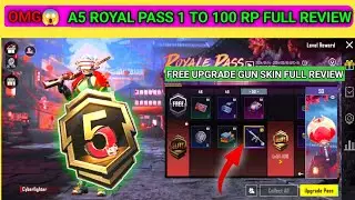 OMG 😱 FREE UPGRADE GUN BGMI NEW ROYAL PASS | BGMI A5 ROYAL PASS 1 TO 100 RP REWARDS | BGMI FREE UC