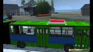 Скачать бесплатно мод  автобуса Икарус гармошка для игры  Farming Simulator 2013 геймфан.рф