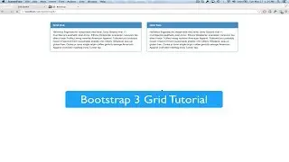 Bootstrap 3 Grid System Beginner Tutorial