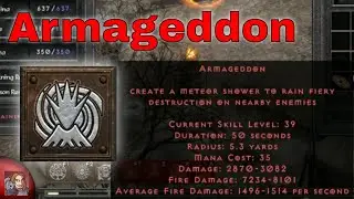 D2R Skills & Abilities - Armageddon, Elemental (Druid)