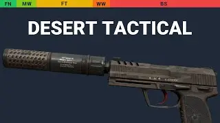 USP-S Desert Tactical - Skin Float And Wear Preview