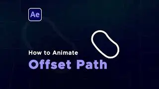 Motion graphics Tutorial for beginners |  Offset Path Animation | After Effects Tutorial | In 5 Mins