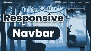 How to create a Responsive Navigation Bar (for beginners)