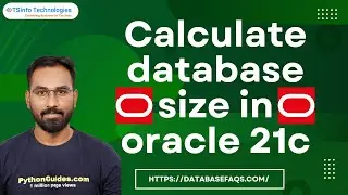 How to calculate database size in oracle 21c | Oracle21c calculate database size