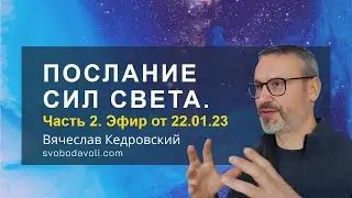 ПОСЛАНИЕ Сил СВЕТА. Часть 2. Эфир от 22.01.23. Вячеслав Кедровский