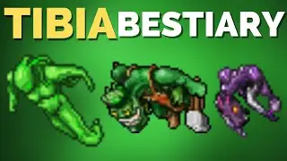 TIBIA BESTIARY Bog Raider, Nightmare Scion, Plaguesmith, Destroyer, Acid Blob -  YALAHAR