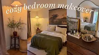 BEDROOM MAKEOVER🕯️decorating my cozy room in the new house!