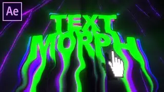 Text Morph Tutorial In After Effects (1 CLICK )