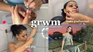 ARRUME-SE COMIGO COMPLETÃO PARA UM CASAMENTO | unhas, spa day, penteado e maquiagem 🤍