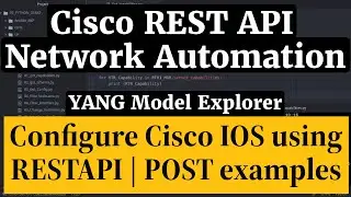 Network Automation RESTCONF-YANG: Cisco Configuration using API POST Method | Python examples