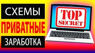 Приватные схемы заработка в Интернете.