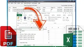 Output PDF File Page Sizes to Excel Report   Quick And Easy