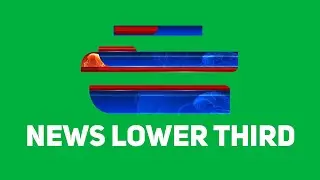 News Lower Thirds Animation | Green Screen | Graphics & Animation