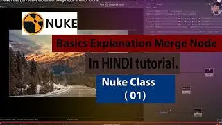 Nuke Class ( 01)  Basics explanation Merge Node In HINDI tutorial.