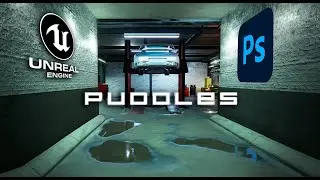 UNREAL ENGINE - Adding simple puddles into your scene!
