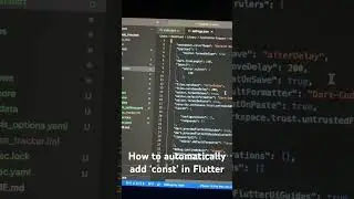 How to automatically add ‘const’ in #flutter #coding