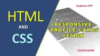 responsive profile card html css || How to Create Responsive Card Using HTML & CSS