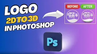 Photoshop 3d Logo Design | 2d to 3d logo design | photoshop tuorials