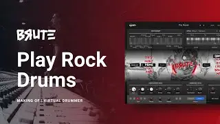 Play rock drums with Richie Beretta | Virtual Drummer BRUTE