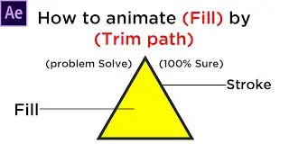 How to Animate Fill by Trim path in After Effect | Fill animation by Trim path Problem Solve 100%