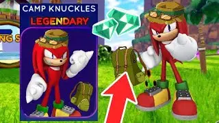 *NEW* MASTER EMERALD QUEST FOR CAMP KNUCKLES SKIN IN SONIC SPEED SIMULATOR!?