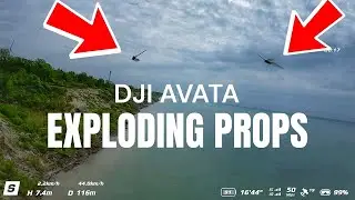 Lost My DJI Avata In The Lake - Exploding Props !!