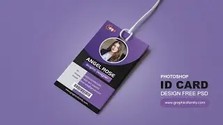 How to create id card design in photoshop