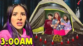 ACAMPAMOS TODA LA NOCHE EN MEDIO DEL BOSQUE 😰😖 *No debimos hacerlo* | Karla Bustillos