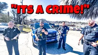 Am I Being Detained? No? Then F*** OFF! This Guy Made 5 Cops Look Stupid AF! First Amendment Audit