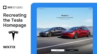 Recreating Tesla in Wix Studio in 10 Minutes | Wix Fix