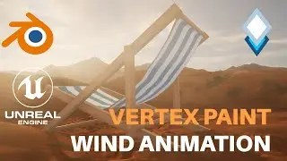 Create Wind Animation in UE4.26 from Vertex Paint in Blender