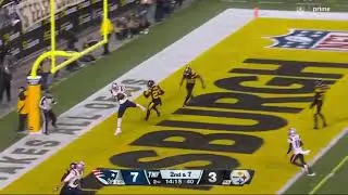 #Patriots Hunter Henry touchdown catch vs the #Steelers