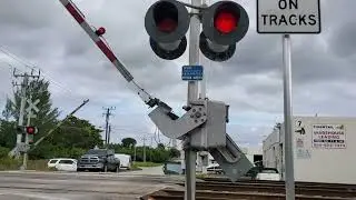 Tri Rail at Railroad Crossing