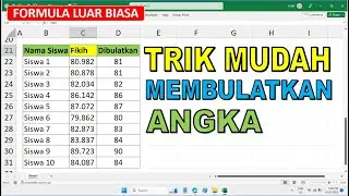 Cara Membulatkan Angka - Tutorial Excel Pemula