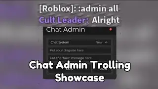 Chat Admin Trolling Showcase Script | Roblox