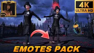 PUBG EMOTES PACK IN NEW LOBBY 🥵 || 4K QUALITY FREE EMOTES CLIPS FOR EDIT 🔥 || UNEDIT EMOTES CLIPS ☠️